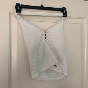 White halter top